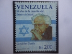 Stamps Venezuela -  David Ben Gurión (1886-1972) - 50 Años de la creación del Estado de Israel.