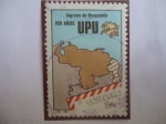 Stamps Venezuela -  100 Años UPU (unión Postal Universal) - Ingreso de Venezuela -Mapa