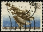 Stamps Colombia -  Centenario de PEREIRA. Monumento a BOLÍVAR.