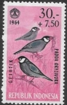 Stamps Indonesia -  aves