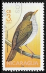 Stamps Nicaragua -  Catharus aurantiirostris