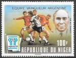 Sellos del Mundo : Africa : N�ger : futbol