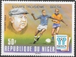 Stamps : Africa : Niger :  futbol