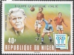 Stamps Niger -  futbol
