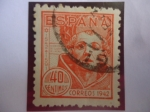 Stamps Spain -  Ed:955- IV Centenario del Nacimiento de San Juan de la Cruz (1542-1942)- Nombre Secular:Juan Yepes Á