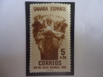 Sellos de Europa - Espaa -  Ed:ES-SH 98 - Sahara Español - Avestruz - Día del Sello Colonial 1952.
