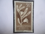 Sellos de Europa - Espa�a -  Ed:ES-SH 124 - Sahara Esapañol - Sesivium Portulacastrum - Pro Infancia 1956