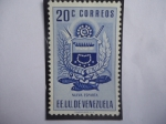 Stamps Venezuela -  EE.UU. de Venezuela - Estado Nueva Esparta - Escudo de Armas.