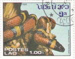 Sellos de Asia - Laos -  serpiente