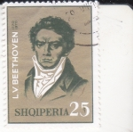 Stamps Albania -  BEETHOVEN 200 Aniversario