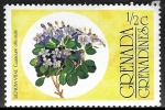 Stamps Grenada -  Flores - Lignum Vitae (Guaiacum officinale)