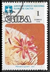 Stamps Cuba -  Flores -Melocactus guitarti