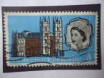 Stamps United Kingdom -  Westminster - 900 Aniversario Abadía de Westminster (1050-1966) - Reina Elizabeth.