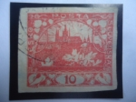 Stamps Czechoslovakia -  Castillo de Praga - Distrito de  Hradcany en Praga.