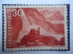 Stamps Liechtenstein -  Gutenberg - Castillo de Gutenberg en Batzers-Liechtenstein (Año de 1200)