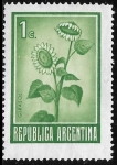 Sellos de America - Argentina -  Flores - Girasol