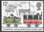 Stamps United Kingdom -  ferrocarril