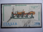 Stamps Italy -  Nave Posatubi Castori Sei,1978 - Construcción Naval Italiana - Castor Seis 1978