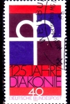 Stamps Germany -  125 aniversario Emblema de la Cruz Coronada del diaconado