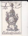 Stamps : Europe : Czechoslovakia :  Reloj de época