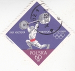 Sellos de Europa - Polonia -  Olimpiada Tokio'64