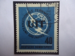 Stamps Germany -  Centenario de la U.I.T. 1865-1965 - (Unión Internacional de Trabajadores)