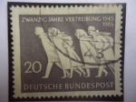 Stamps Germany -  Refugiados - 20 Años de Expulsión (1945-1965) - Segunda Guerra Mundial.