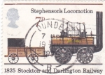 Stamps United Kingdom -  Locomotora Stephenson's