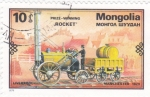 Sellos de Asia - Mongolia -  tren en Manchester 1829