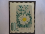 Stamps Poland -  cardo Carline -Casteraceae -Serie: Flores Protegida
