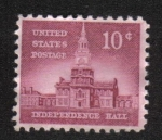 Stamps United States -  Independence Hall (1753), Philadelphia