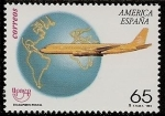 Stamps Spain -  UPAEP - Avión - Transporte postal