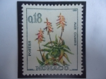 Stamps : Europe : Monaco :  Aloe Ciliaris - Sello de 0,18 franco monegasco.