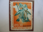 Stamps Indonesia -  Provincia de Irian Barat- Gardenia Gjellerupii - Indonesia, Irian Occidental. 