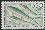 Sellos de Africa - Repblica del Congo -  Pecces - Elagatis bipinnulatus