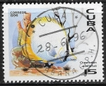 Stamps : America : Cuba :  Peces - Chaetodon ocellatus