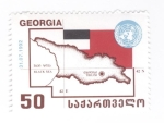 Sellos de Asia - Georgia -  Mapa de Georgia
