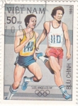 Stamps Vietnam -  OLIMPIADA LOS ANGELES 84