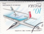 Stamps Poland -  Avión acrovatico