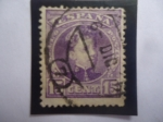 Stamps Spain -  Ed:ES 245 - King Alfonso XIII - Serie: Alfonso XIII (1901) - Retrato del rey Adolescente.