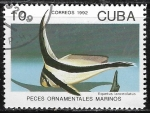 Stamps : America : Cuba :  Peces - Equetus lanceolatus