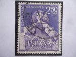 Stamps Spain -  Ed:1342-Infanta Margarita-Oleo del Español,Diego Velázquez (1599-1660)-III Centenario de su Muerte (