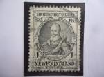 Stamps : America : New_Foundland :  Sir Humphrey Gilbert (1539-1583)-450 Años dé su muerte (1583-1933)-Pionero de la Colonización Britán