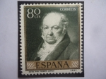 Sellos de Europa - Espa�a -  Ed:1215-Retrato del Español Fco.Goya (1740-1828),por el Pintor Esp.Vicente López (1772-1850)