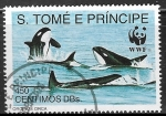 Stamps S�o Tom� and Pr�ncipe -  Mamíferos marinos - Orcinus orca