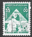 Sellos de Africa - Egipto -  900 - Esfinge y Pirámide