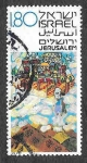 Stamps Israel -  737 - Dibujos Infantiles de Jerusalem