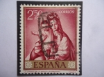 Sellos de Europa - Espa�a -  Ed:ES 1424-La Virgen de la Gracia y el Niño-Oleo del Pintor Español,Francisco de Zurbarán (1598-1660