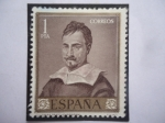 Stamps Spain -  Ed:ES 1422 - Autorretrato -Oleo del Pintor Español,Francisco de Zurbarán (1598-1660).