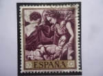 Stamps Spain -  Ed:Es 1419-Entierro de Santa Catalina-Oleo del Español Francisco Zurbarán-Virgen Mártir del Siglo IV